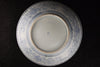 Vintage Imari orange and blue-grey porcelain plate with foxglove tree pattern